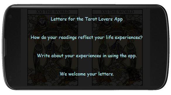 Letters for the Tarot Lovers App